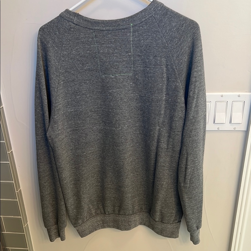 Aviator Nation Gray Smiley Face Sweater size M - Picture 6 of 6